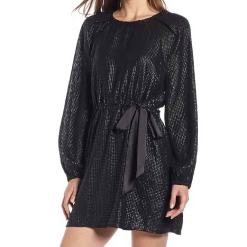 Something Navy Sequined Dress